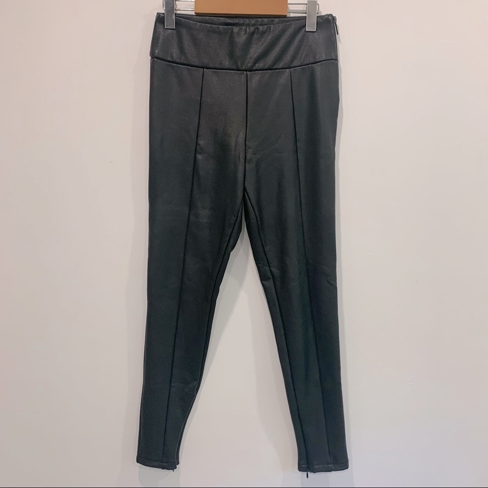 Le Chateau X Roxy Earle Faux Leather Leggings Black